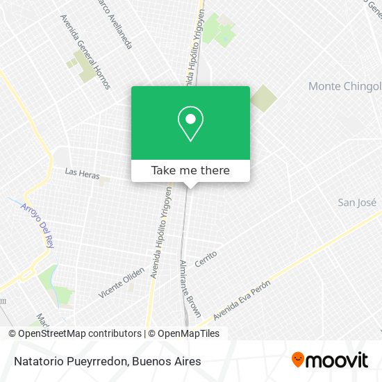 Natatorio Pueyrredon map