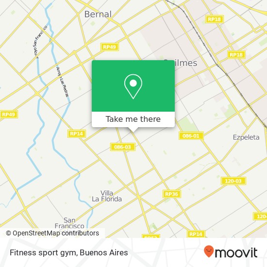 Fitness sport gym map