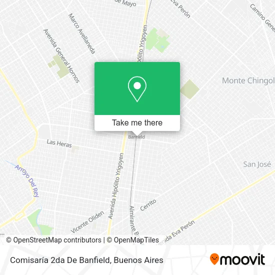 Mapa de Comisaría 2da De Banfield