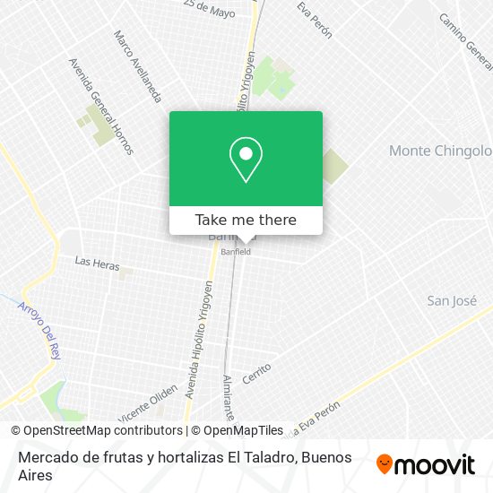 Mercado de frutas y hortalizas El Taladro map