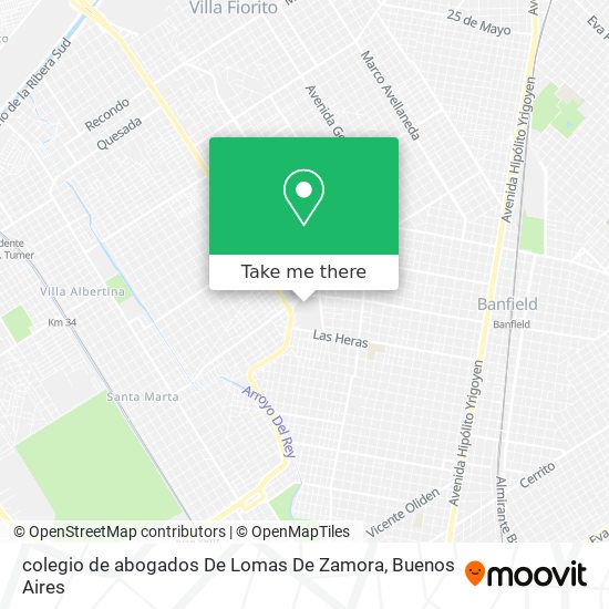 colegio de abogados De Lomas De Zamora map