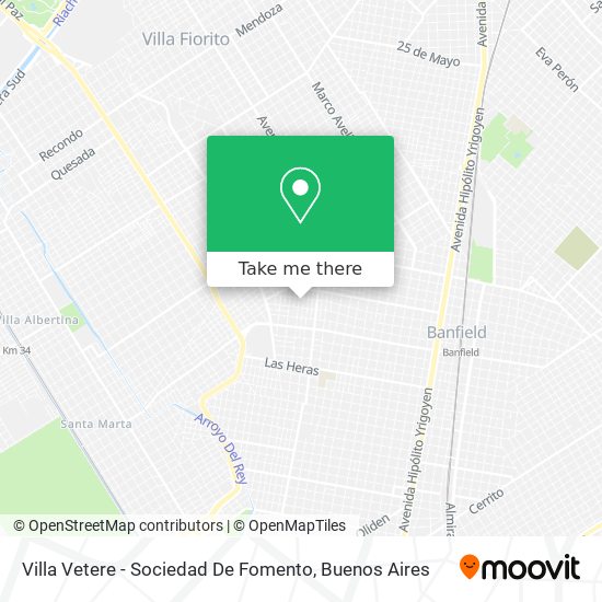 Villa Vetere - Sociedad De Fomento map