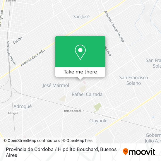 Mapa de Provincia de Córdoba / Hipólito Bouchard