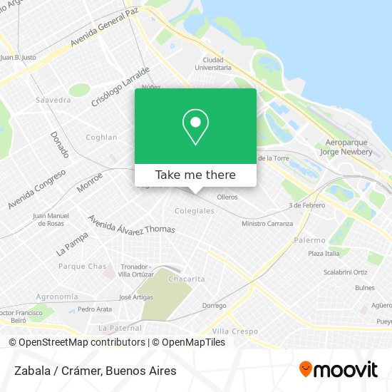 Zabala / Crámer map