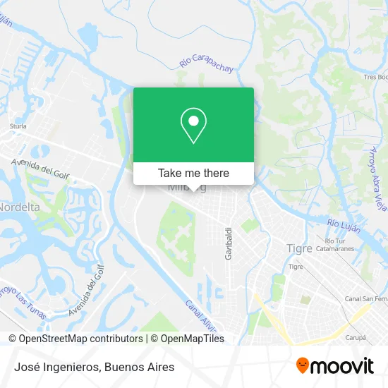 Mapa de José Ingenieros