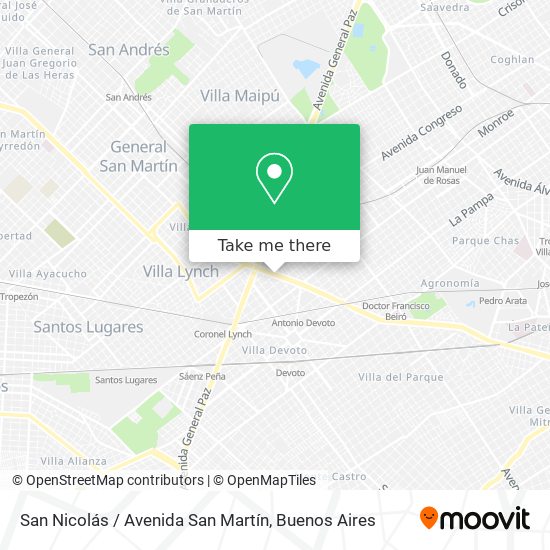 San Nicolás / Avenida San Martín map