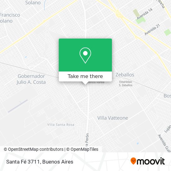Santa Fé 3711 map
