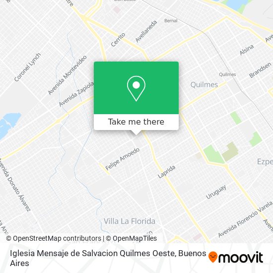 How to get to Iglesia Mensaje de Salvacion Quilmes Oeste by Colectivo or  Train?