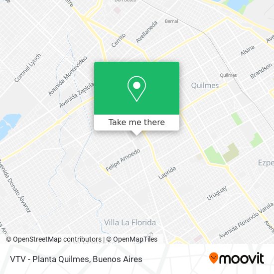 Mapa de VTV - Planta Quilmes