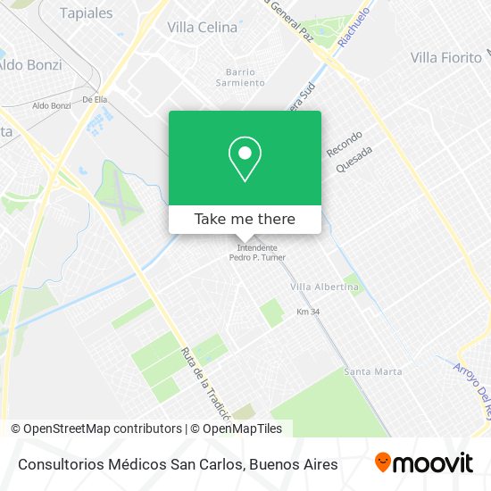 Consultorios Médicos San Carlos map
