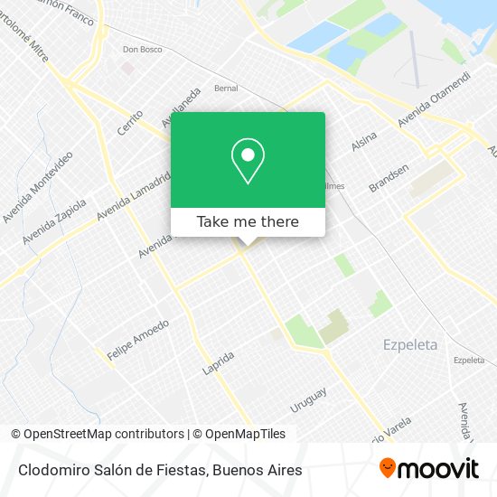 Mapa de Clodomiro Salón de Fiestas