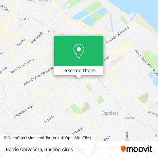 Barrio Cervecero map