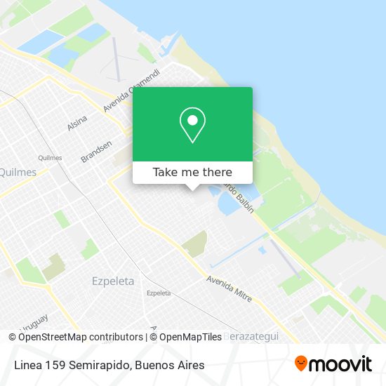 Mapa de Linea 159 Semirapido