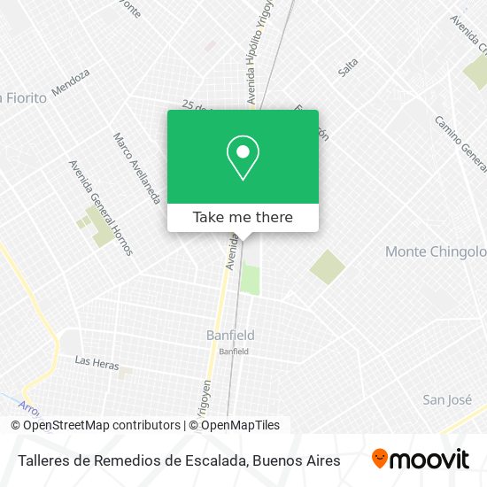 Talleres de Remedios de Escalada map