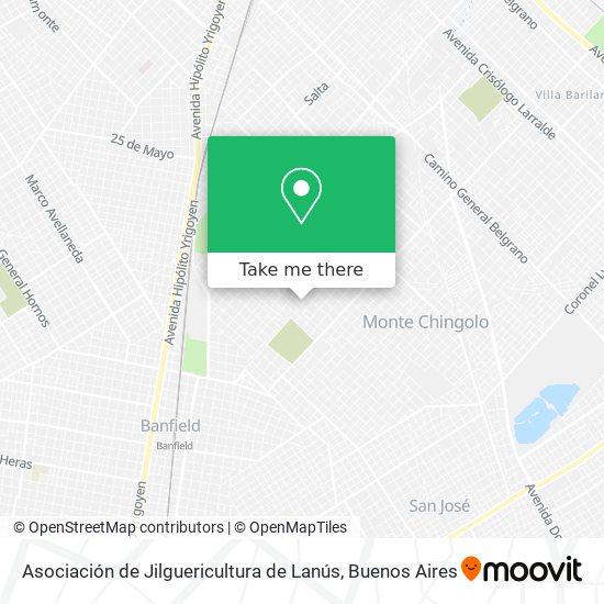 Asociación de Jilguericultura de Lanús map