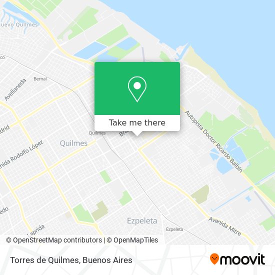 Torres de Quilmes map