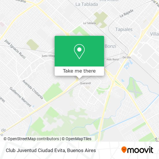 Club Juventud Ciudad Evita map