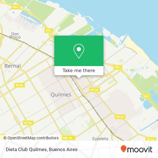 Dieta Club Quilmes map