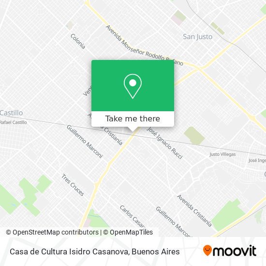 Mapa de Casa de Cultura Isidro Casanova