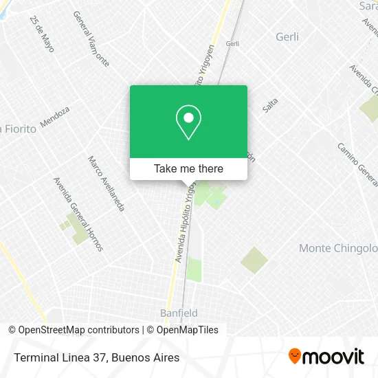 Mapa de Terminal Linea 37