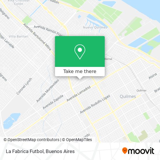 La Fabrica Futbol map