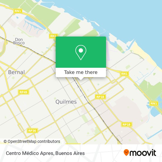 Mapa de Centro Médico Apres