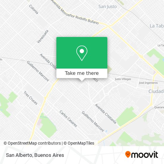 San Alberto map