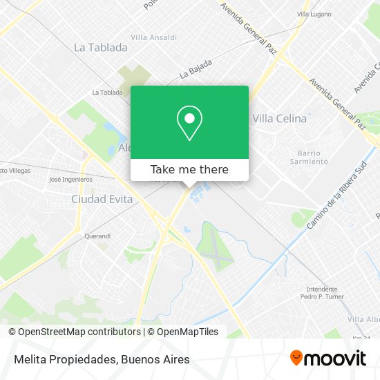 Melita Propiedades map
