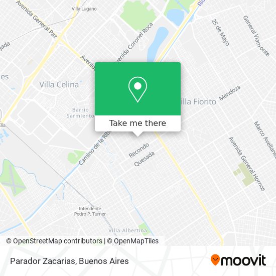 Parador Zacarias map