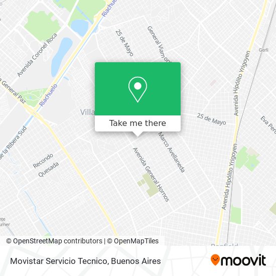 Movistar Servicio Tecnico map