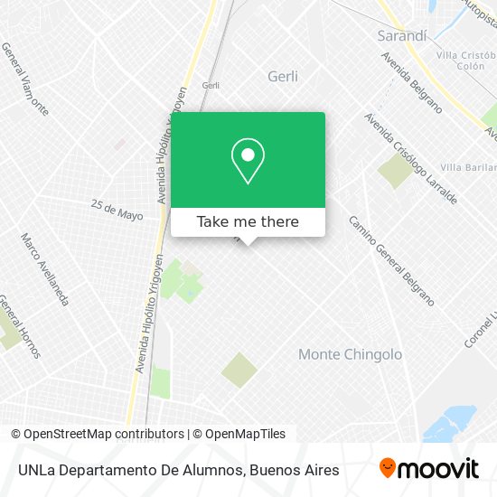 UNLa Departamento De Alumnos map