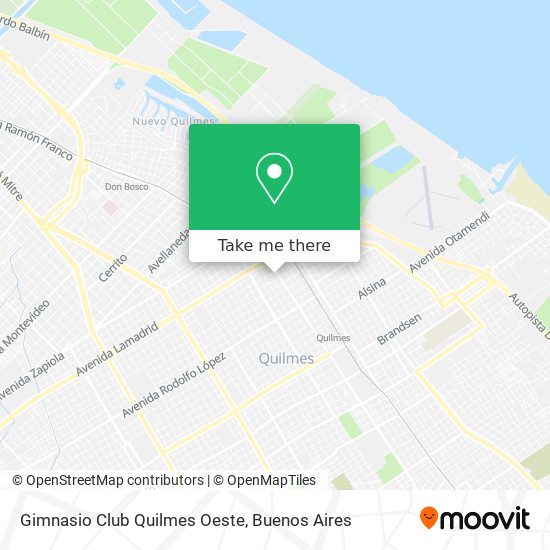 Gimnasio Club Quilmes Oeste map