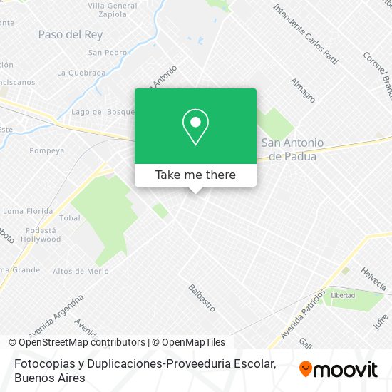 Mapa de Fotocopias y Duplicaciones-Proveeduria Escolar