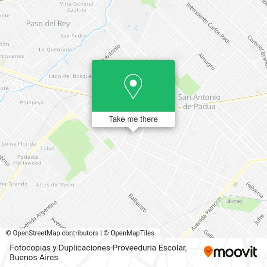 Mapa de Fotocopias y Duplicaciones-Proveeduria Escolar