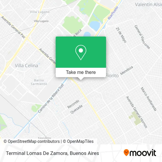 Terminal Lomas De Zamora map
