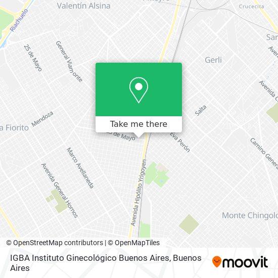 IGBA Instituto Ginecológico Buenos Aires map