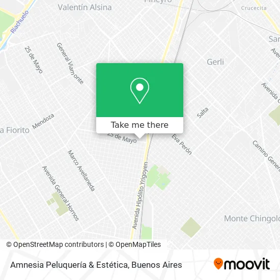 Mapa de Amnesia Peluquería & Estética