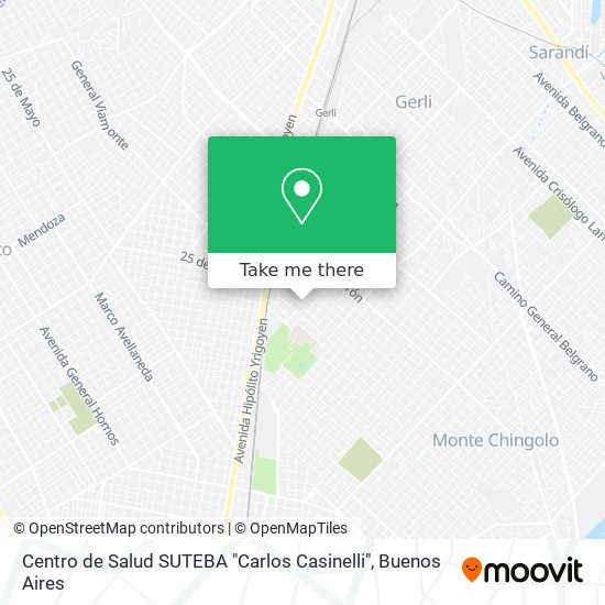 Centro de Salud SUTEBA "Carlos Casinelli" map