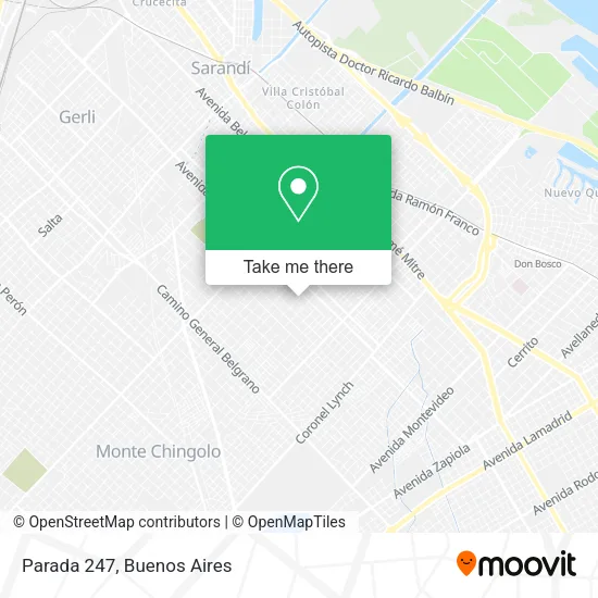 Parada 247 map