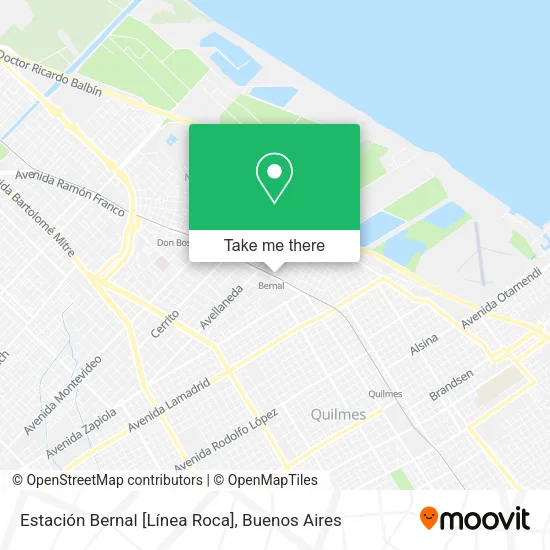Mapa de Estación Bernal [Línea Roca]