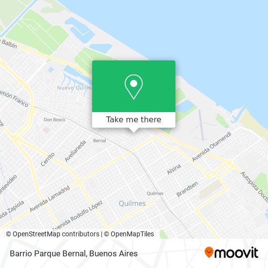 Barrio Parque Bernal map