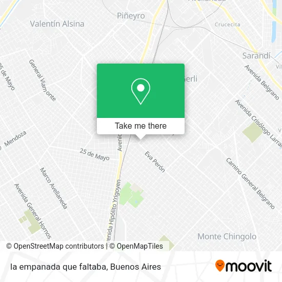 Mapa de la empanada que faltaba