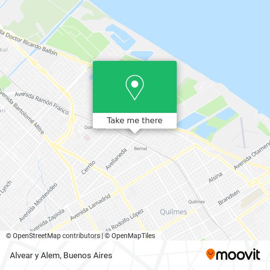 Mapa de Alvear y Alem