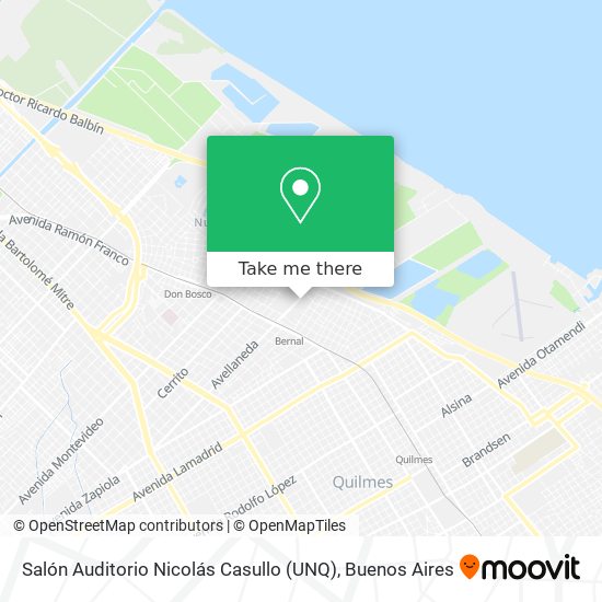 Mapa de Salón Auditorio Nicolás Casullo (UNQ)