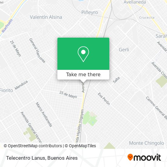 Telecentro Lanus map