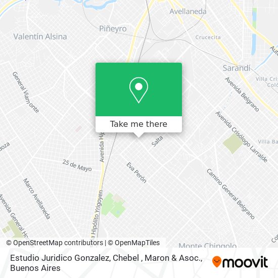Estudio Juridico Gonzalez, Chebel , Maron & Asoc. map