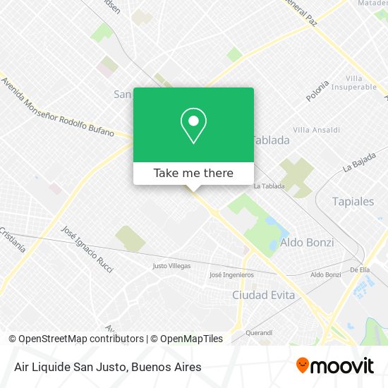 Air Liquide San Justo map