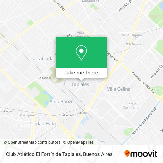 Club Atlético El Fortín de Tapiales map