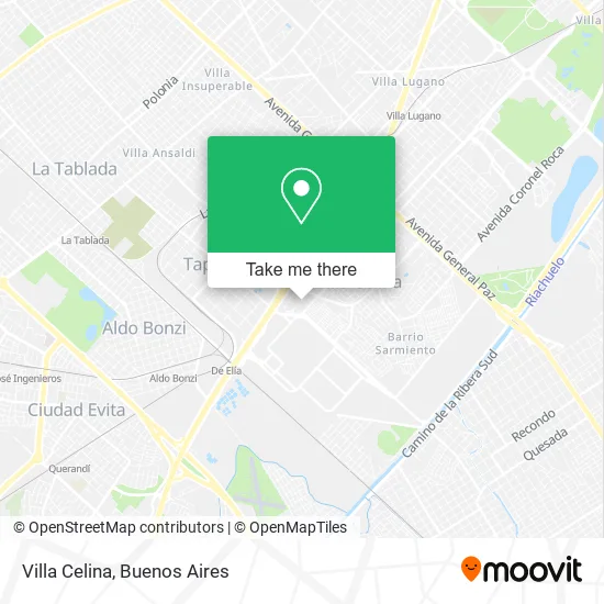 Mapa de Villa Celina