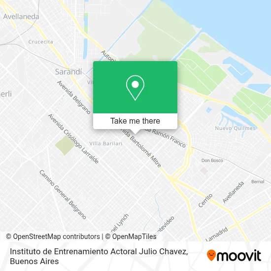 Instituto de Entrenamiento Actoral Julio Chavez map